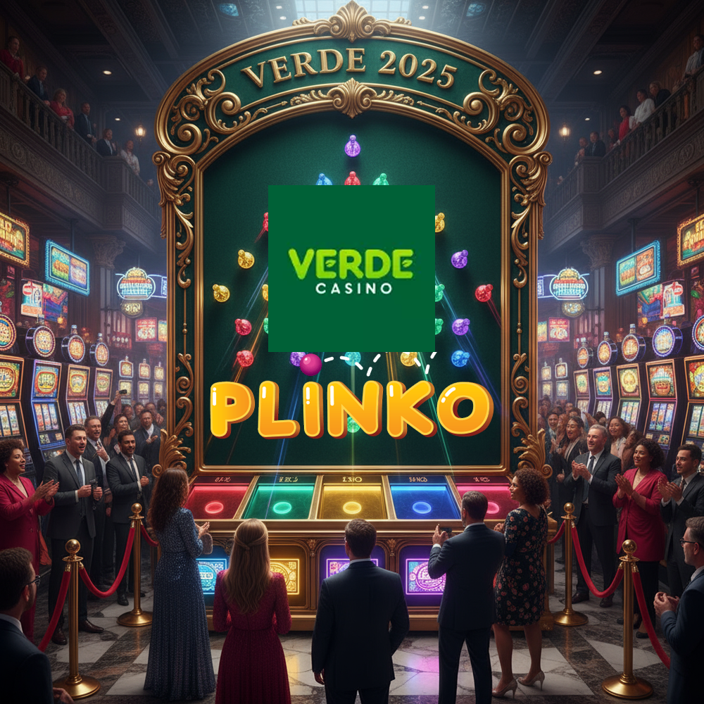 Verde Casino plinko gambling game visual interface